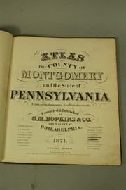 Lot 342 1871 Hopkins Atlas of Montgomery County PA 