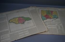 Lot 372 8 Maps from 1822 Carey  Lea Atlas Incl. Maryland