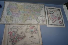 Lot 378 13 Maps of Canada mid 19th Century