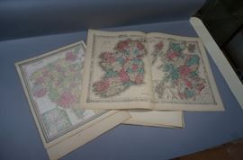 Lot 388 8 Maps of the United Kingdom, England Ireland 19t