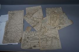 Lot 389 20 Civil War Battle Maps from Contemporary Period