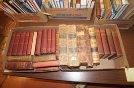 Lot 394 2 Boxes Antique Books
