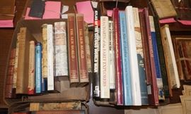 Lot 397 2 Boxes of Books on Maps