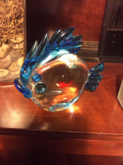 Murano blown glass fish