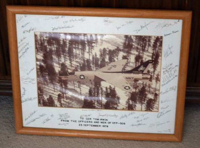 Signed by Officers and Men of VFP-306 / 1979