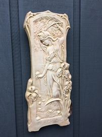 Plaster wall plaque