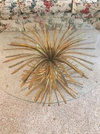 Brass and glass coffee table -love it!