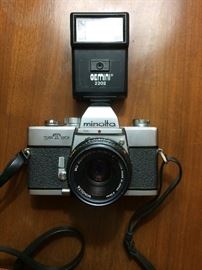 Vintage Minolta STR 201, other small cameras