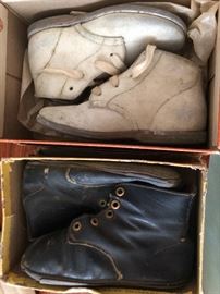 Vintage baby shoes in boxes, Poll Parrot