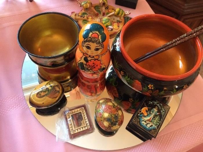 Russian lacquer items