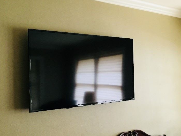 New LCD TV with wall mount