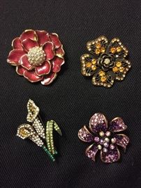 Flower pins