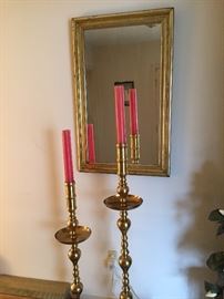 Brass candle sticks