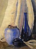 William Perticone
Blue Still Life
Watercolor
