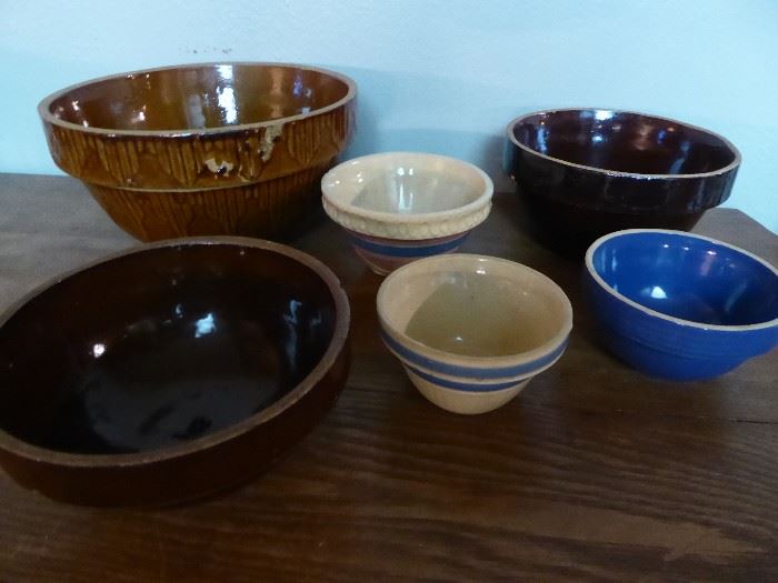 Vintage Stoneware Mixing Bowls