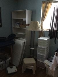 more storage, floor glass top table lamp, bookcase