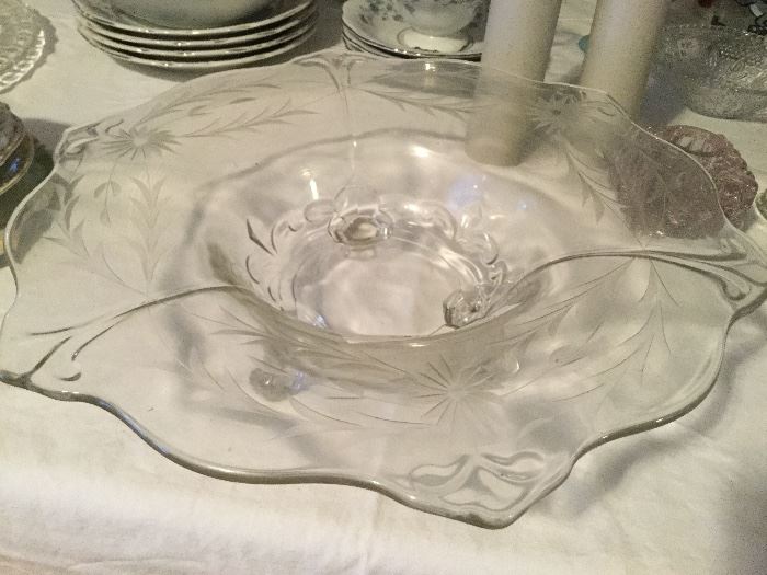 glass console bowl
