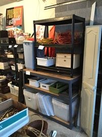 more shelving and storage