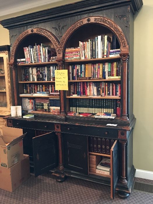 Gorgeous Arched Bookcase Cabinet