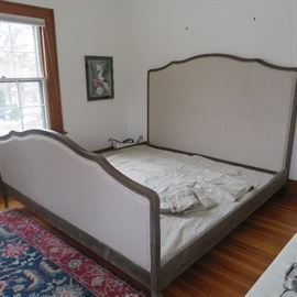 Restoration Hardware upholstered king size bed