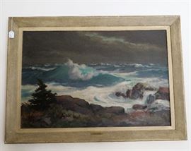 Original oil by listed artist  Alfred Fuller