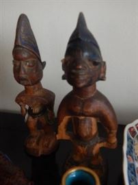 Two African tribal art figurines.