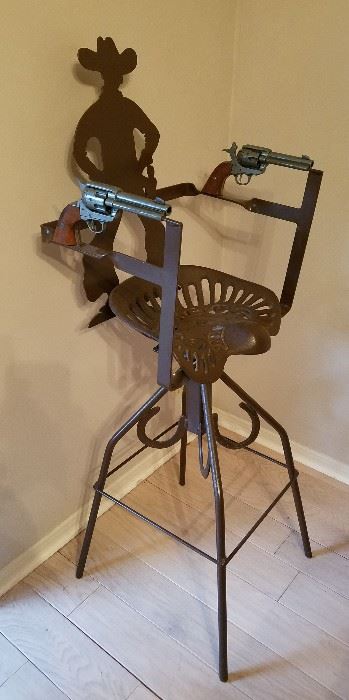 cowboy, western gun chair