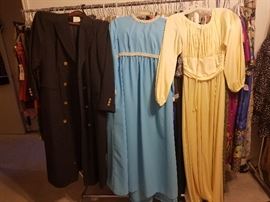 vintage dress, coat