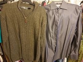 mens designer clothing, medium, large