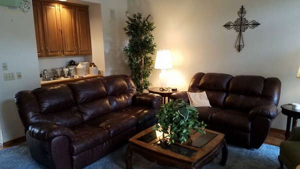  Leather Couch & Loveseat 
