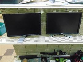 Pair of Dell computer monitors