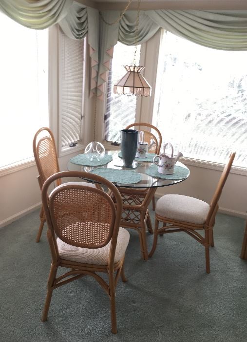 Bamboo Dining Set/4 Chairs