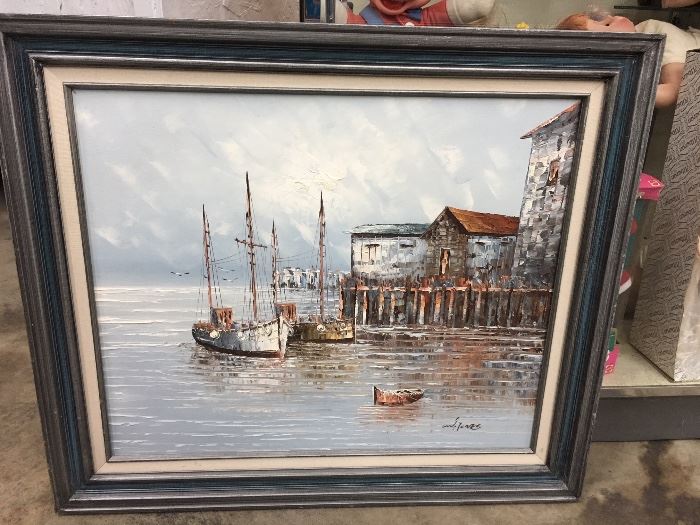 Boat/shipyard painting