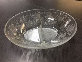Princess House Fantasia divided bowl