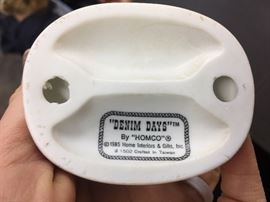 1985 Homco Denim Days Boy with Pumpkins