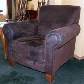 Suede Leather Chair - Clean!