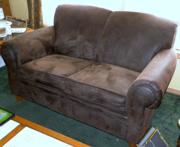 Suede Leather Sofa - Clean!