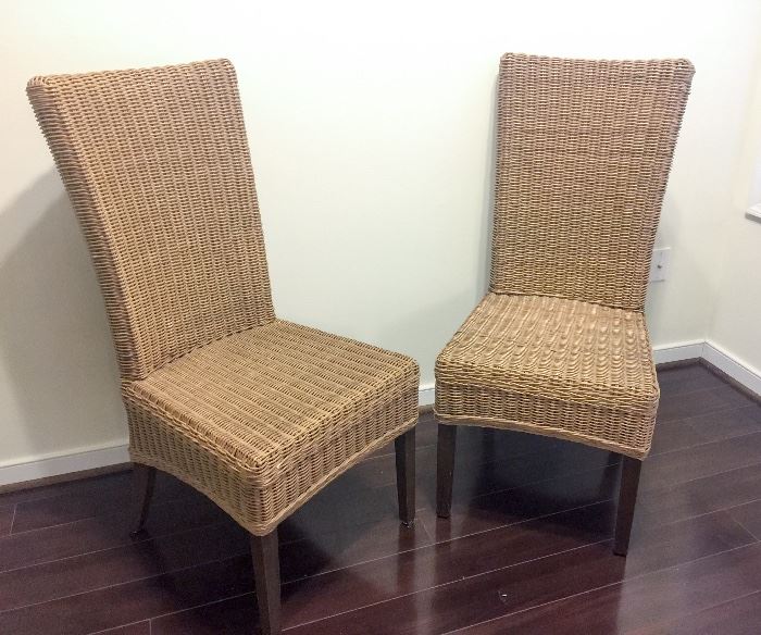 Pottery Barn Seagrass chairs