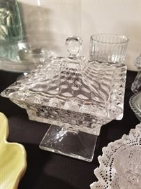 American Fostoria Pedastal Wedding Bowl