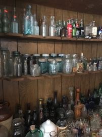 Various types of bottles