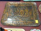Large Copper Arts  Crafts Tray