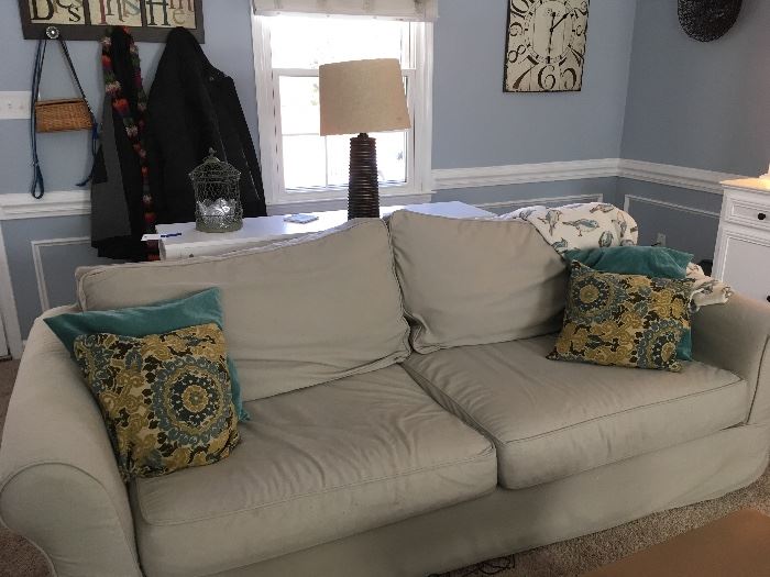 Pottery barn Grand slipcovered  sofa (There are a pair of these super comfortable sofas)