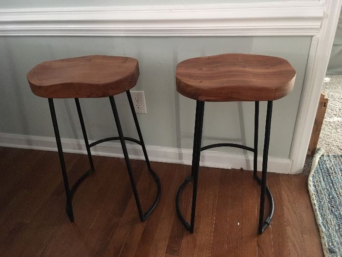 Two counter height stools