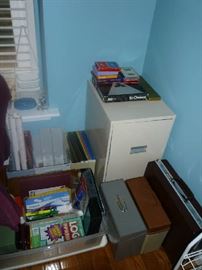 OFFICE SUPPLIES, FILE CABINET, PLAYING CARDS