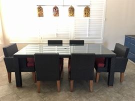 Quality Indoor/Outdoor Dining Furniture from Restoration Hardware. 