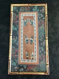 Chinese Forbidden Stitch Framed Embroidery