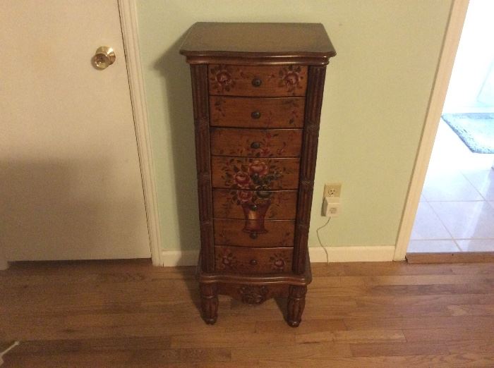 Tall jewelry cabinet