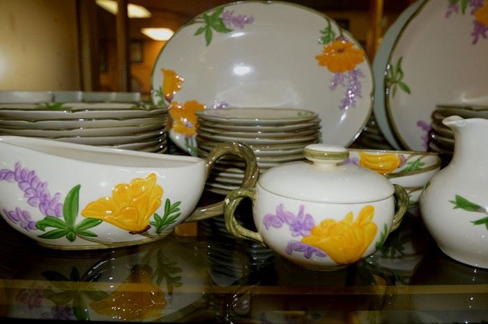 Franciscan Ware with Poppies and Wisteria