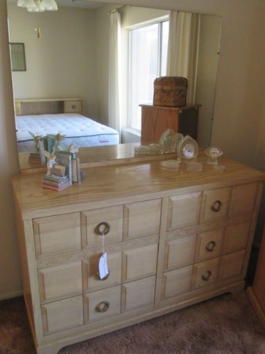 MCM Dresser with Mirror and matching headboard