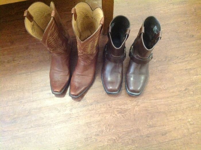 Men's boots and lots of clothes